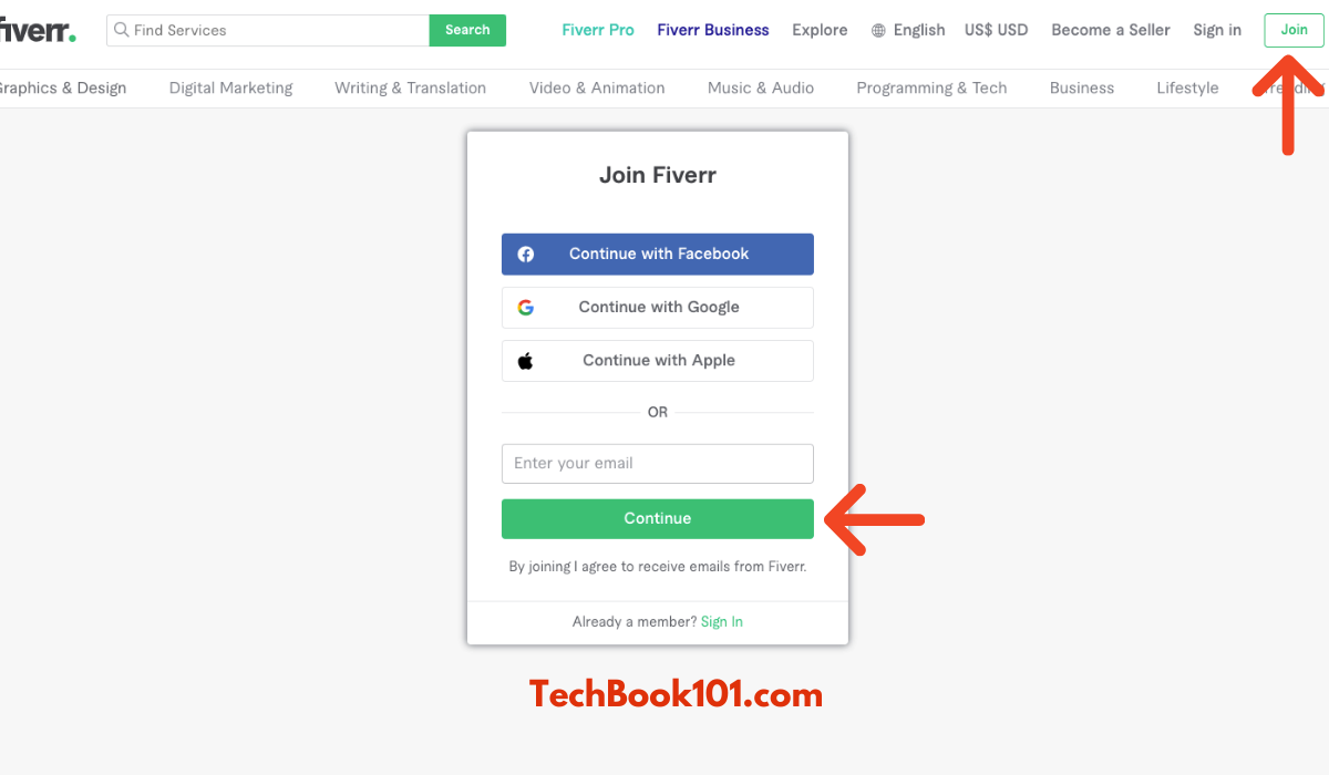 How To Sign Up As Fiverr Freelancer